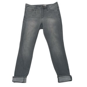 Athleta Sculptek Womens Skinny Gray Wash Midrise Jeans Size 6